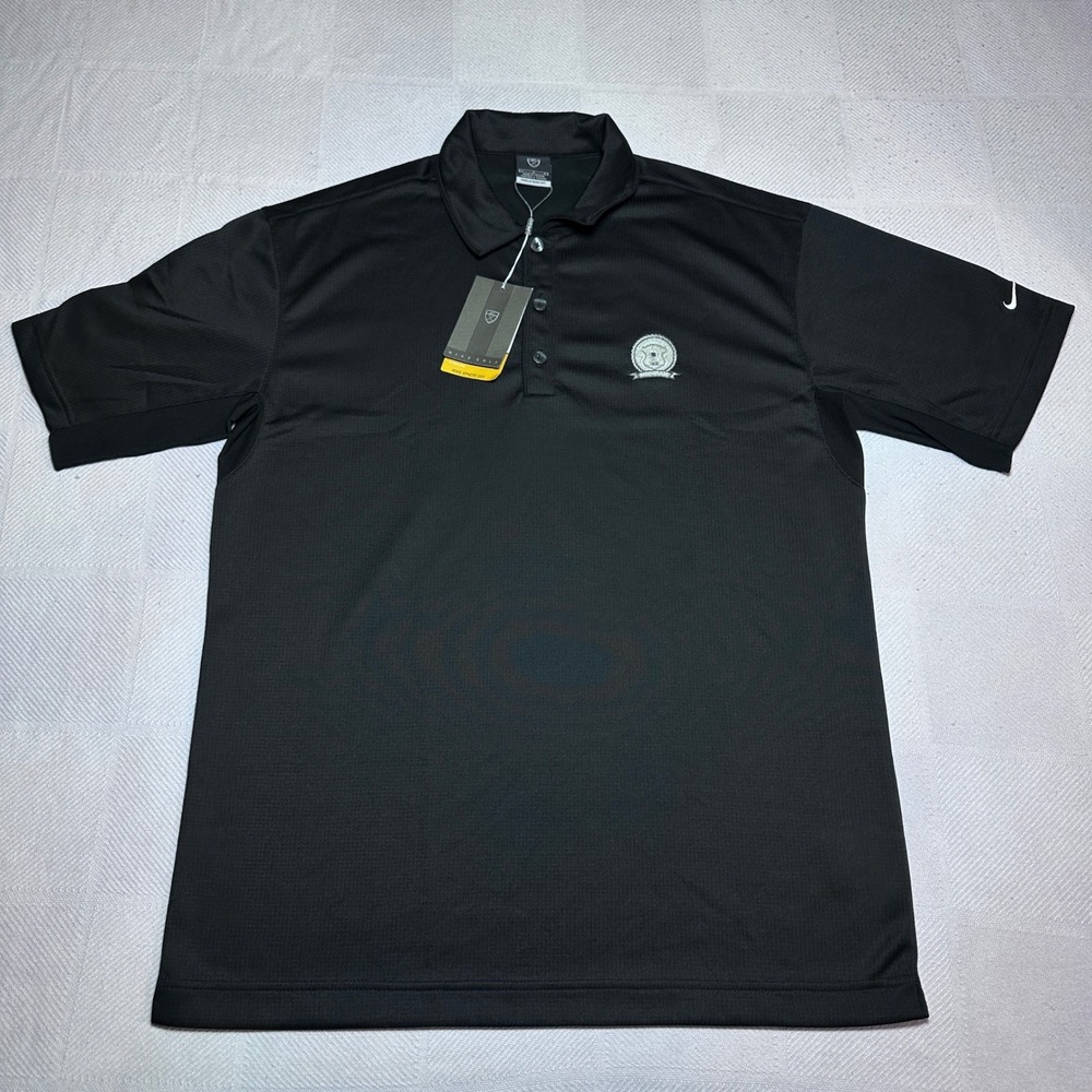 NEW Nike Golf Polo Mens Large Sphere Dry 2006 PGA Championship Medinah CC Black - Picture 2 of 10